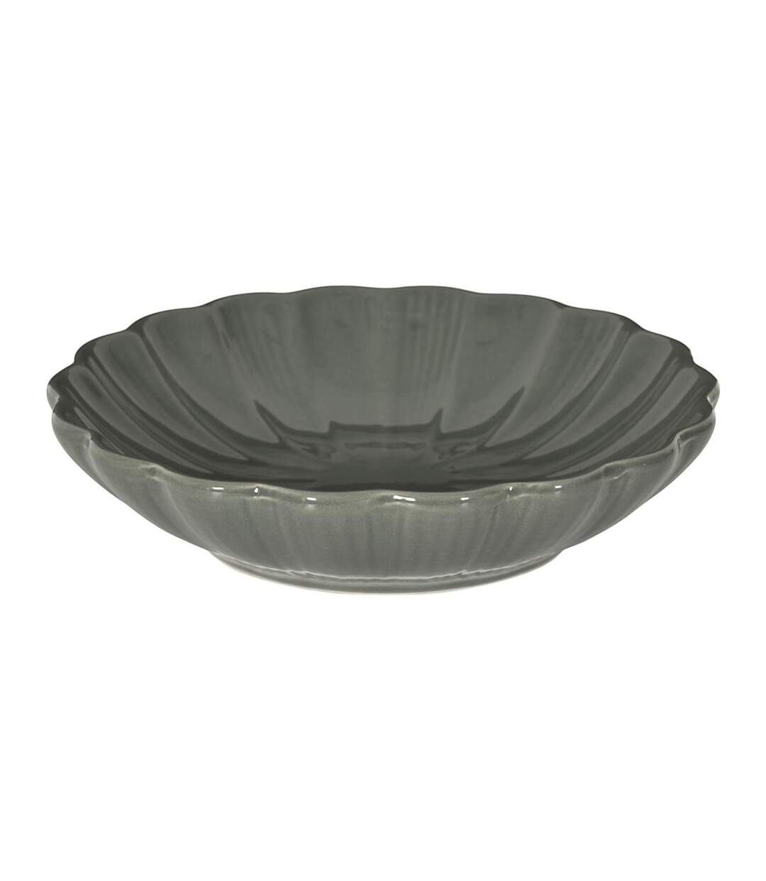 Lot de 6 Assiettes Creuses Calista 20cm Gris-1