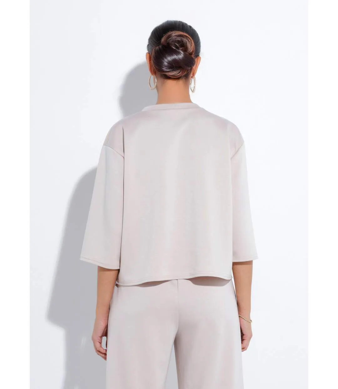 Sweat coupe confort avec manches 3/4-2