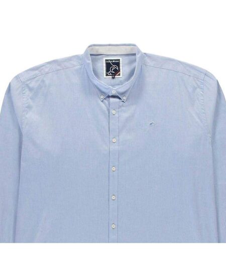 Chemise Manches Longues Motif/style Uni Homme Bleu Ciel Raging Bull