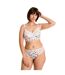 Soutien-gorge sans armatures grand maintien blanc imprimé Ella-3