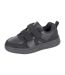 Childrens/kids Cyclone Touch Fastening Trainers Black Dek-2