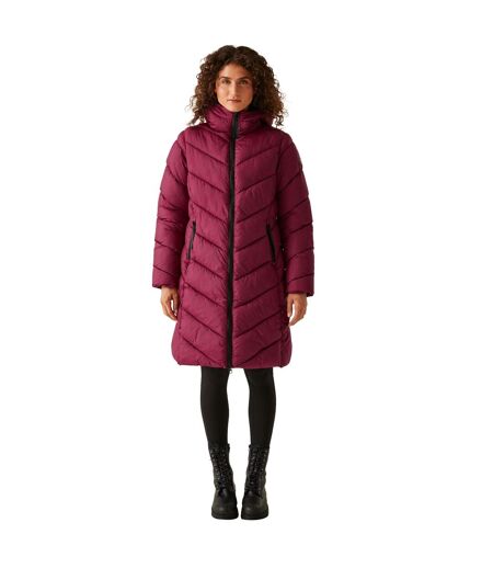 Veste Matelassée Andia Femme Rouge Foncé Regatta