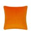 Nectar contrast piping velvet blossom cushion cover 43cm x 43cm white/orange Wylder-2