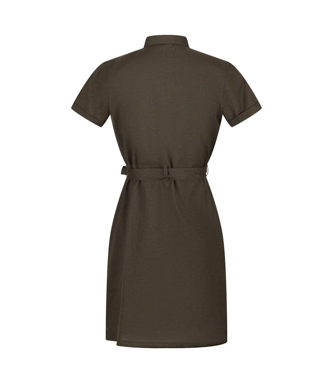 Robe Chemisier Quinta Femme Vert Kaki Sombre Regatta-3