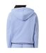 Sweat à capuche bleu femme lacoste polaire surdimensionné-2