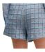 Short Motif/style Motif Écossais Teofila Femme Gris Bleu Boss-4
