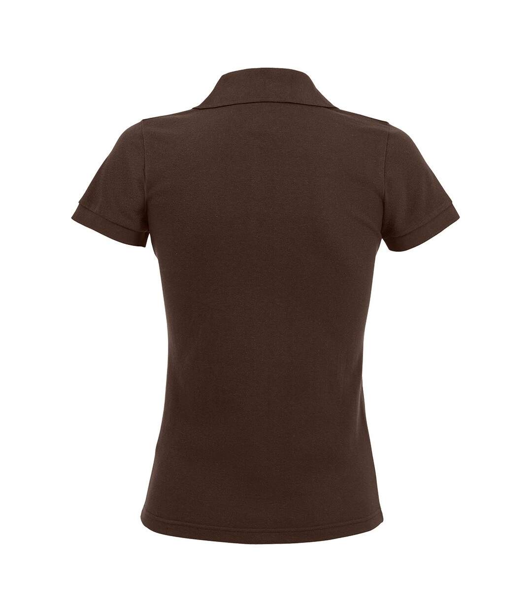 Polo manches courtes prime femme marron SOLS