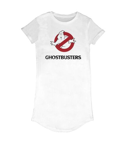Ghostbusters Womens/Ladies Logo T-Shirt Dress (White)