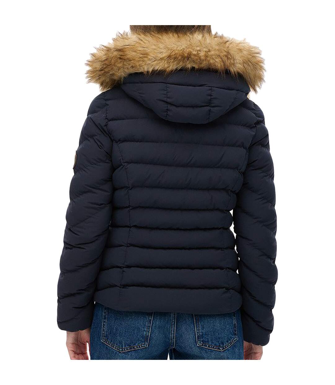 Doudoune Capuche SuperDry Fuji Faux Fuir Hood Padded-2