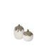 Vase Bouteille en Argile Olea 23cm Blanc & Vert-2