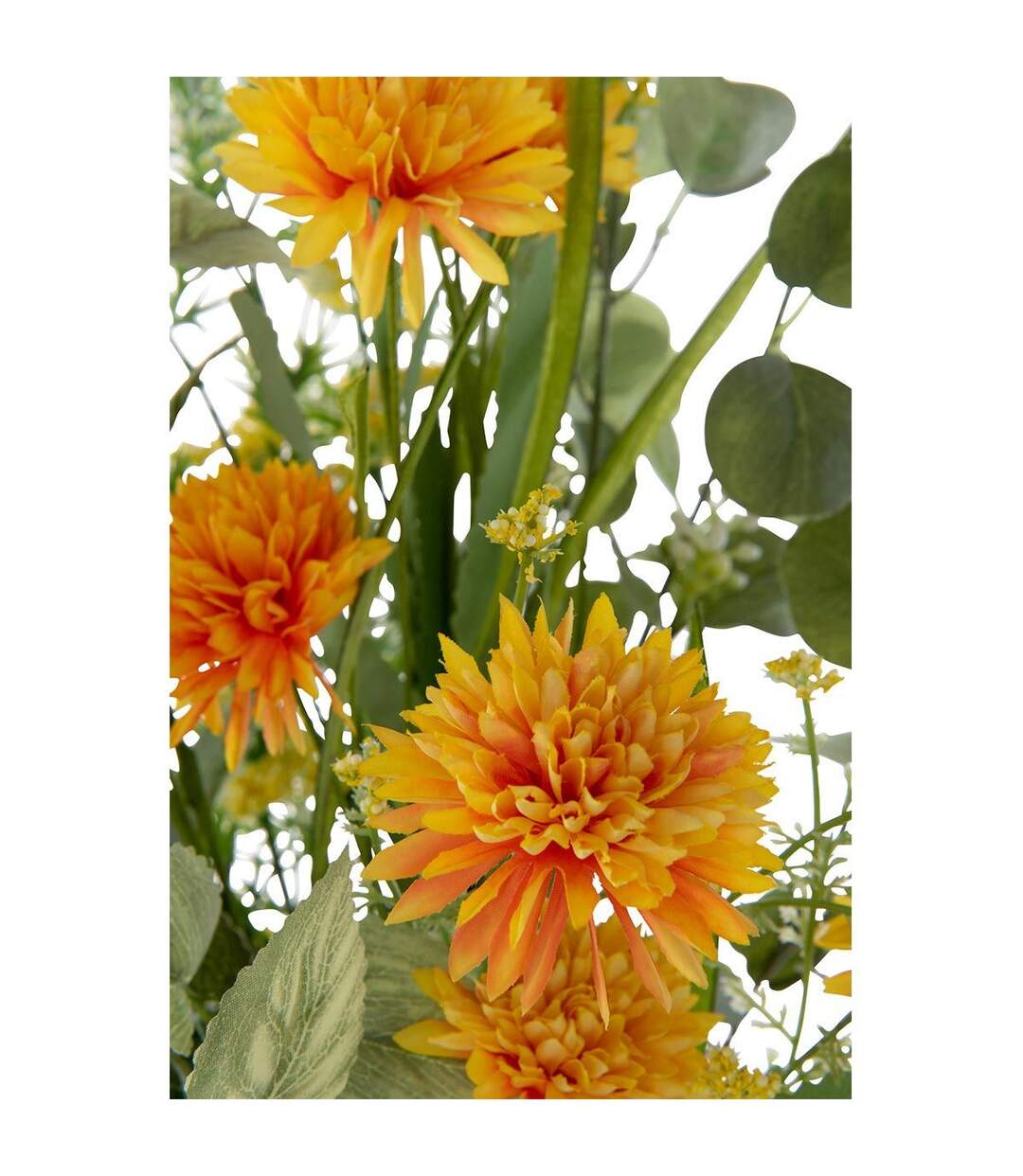 Bouquet de Fleurs Artificielles Mixtes 85cm Jaune-3
