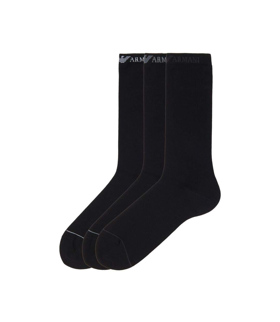 Lot De 3  Chaussettes Homme Noir Emporio Armani-2