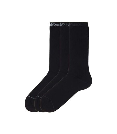 Lot De 3  Chaussettes Homme Noir Emporio Armani