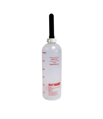 Non-vac system livestock bottle 1.5l black/red Nettex