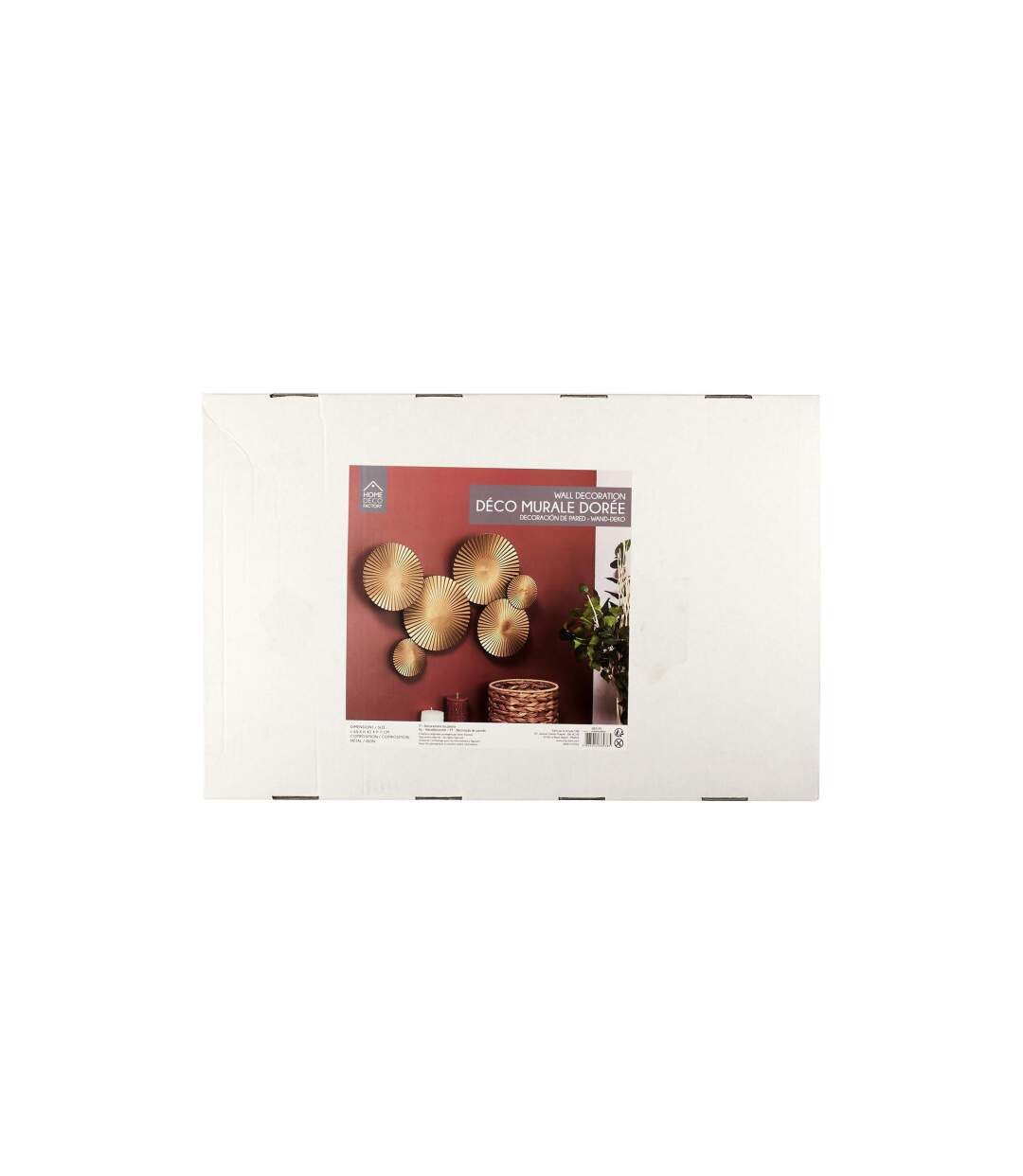 Décoration Murale Design Cercle 63cm Or-4
