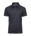 Mens Luxury Sport Polo Shirt Dark Grey Tee Jays-1