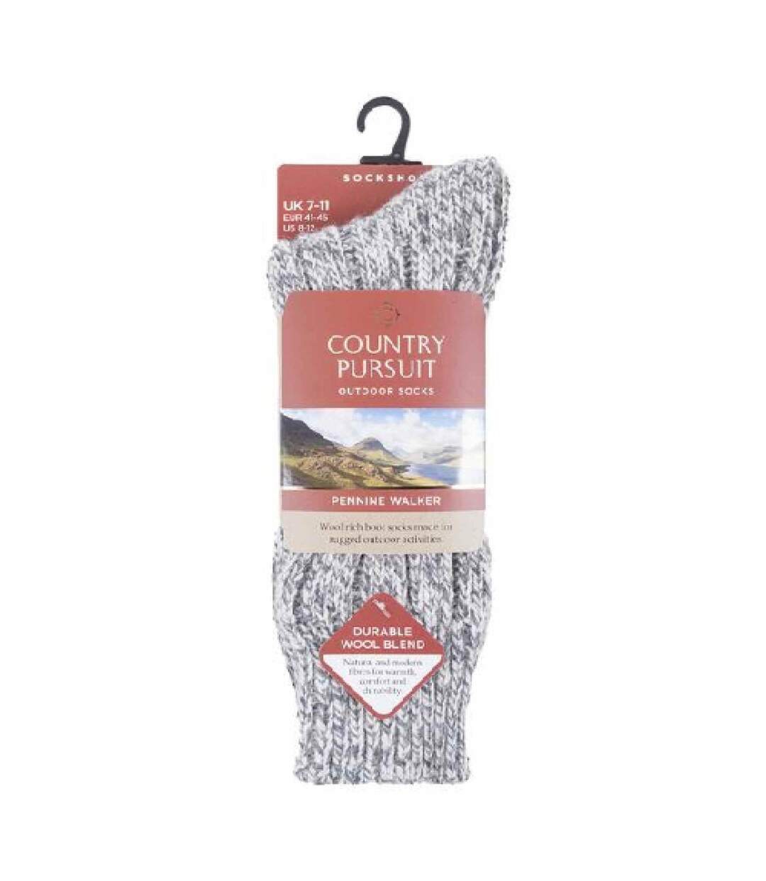 1 Pack Mens Pennine Walker Heavy Wool Hiking Socks-2
