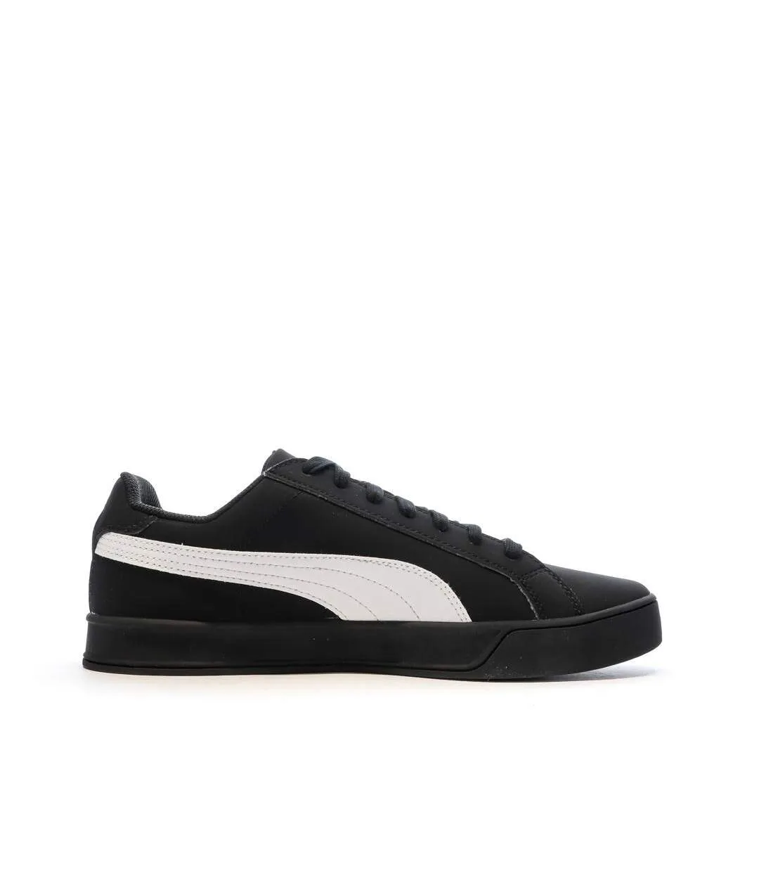 Baskets noir homme puma smash-2
