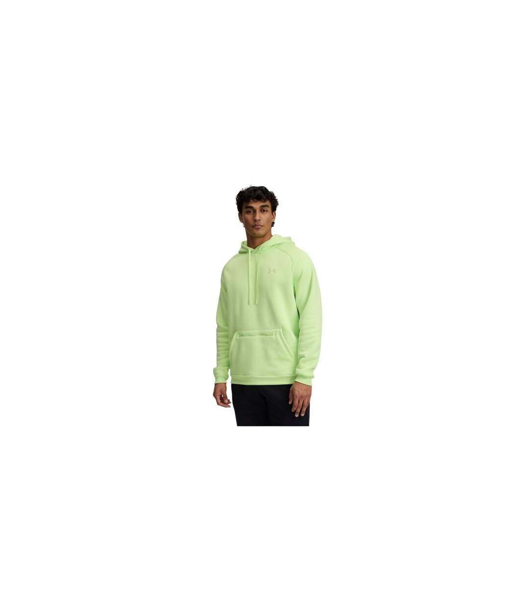 Sweat À Capuche Manches Raglan Homme Vert Under Armour-1