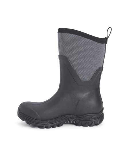 Unisex Adult Arctic Sport Wellington Boots Black Grey Muck Boots