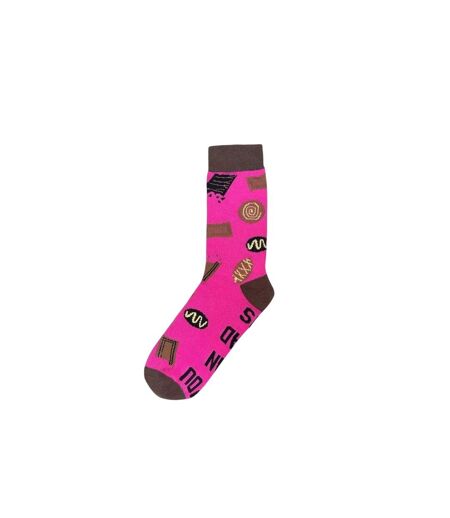 Mens Cotton Blend Crew Socks Pop Multicoloured Star