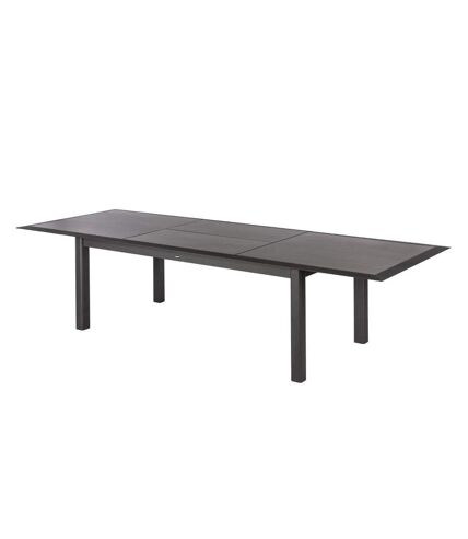 Table de jardin extensible 12 Personnes Allure - L. 216/316 cm - Gris rayé et graphite