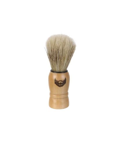 Blaireau de Rasage en Bois Homme 10cm Beige