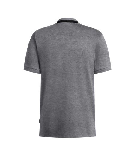 Mens Melange Regular Polo Shirt Medium Grey Boss
