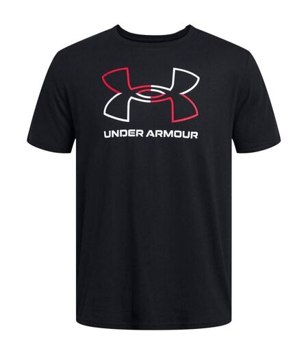 Mens Foundation Updates Gl Short-sleeved T-shirt Black White Under Armour