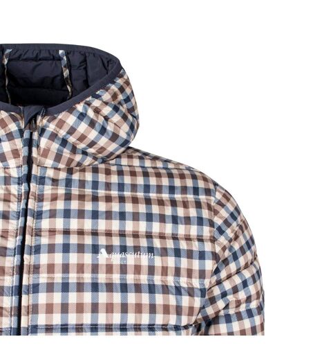 Doudoune Matelassée Motif/style À Carreaux Active Homme Beige Aquascutum
