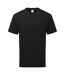 T-shirt Adulte Noir Fruit Of The Loom-1
