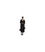 Womens/ladies Twisted Knot Front Puff Sleeve Crop Top Black Glamorous-1