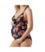 Maillots de bain de grossesse noir femme mamalicious bow flower - l-1