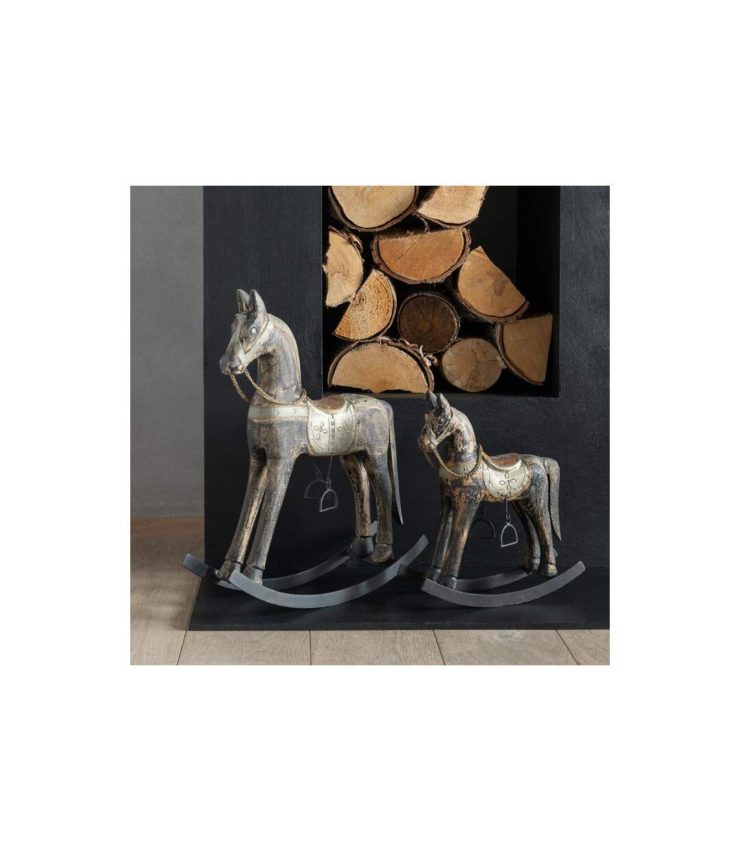 Cheval à Bascule en Bois Jerrod 49cm Multicolore-3