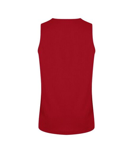 Mens Club Dry Tank Top Flag Red Canterbury