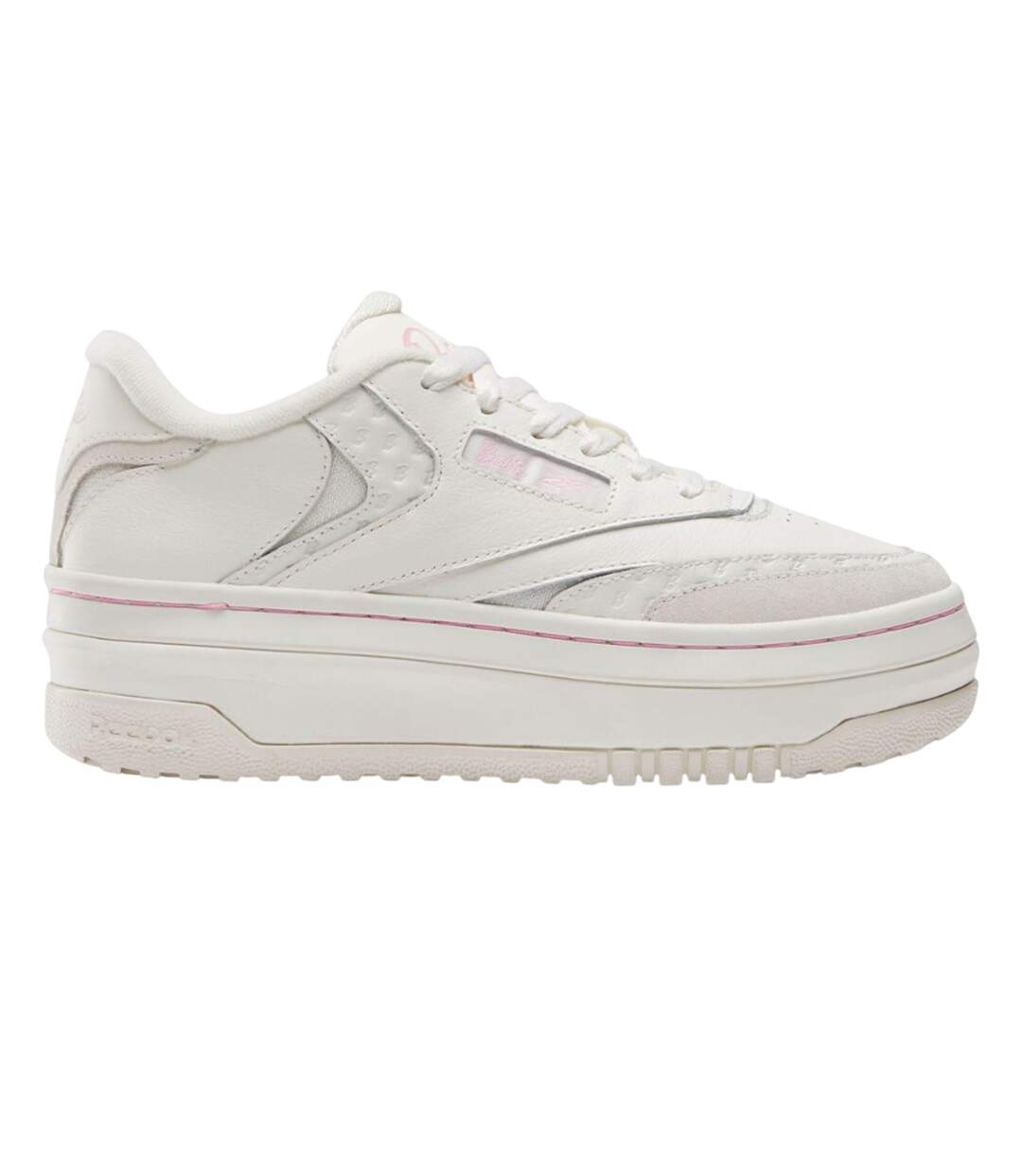 Baskets Barbie Club C Adulte Blanc Rose Reebok-4