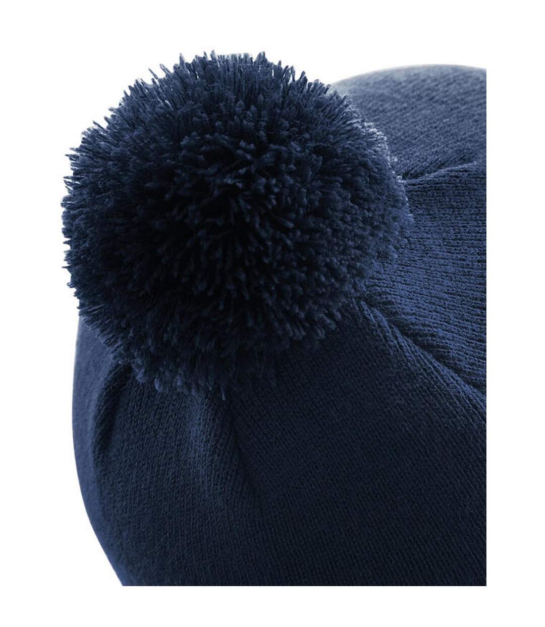 Bonnet Pom Pom Original Bleu Marine Beechfield-2