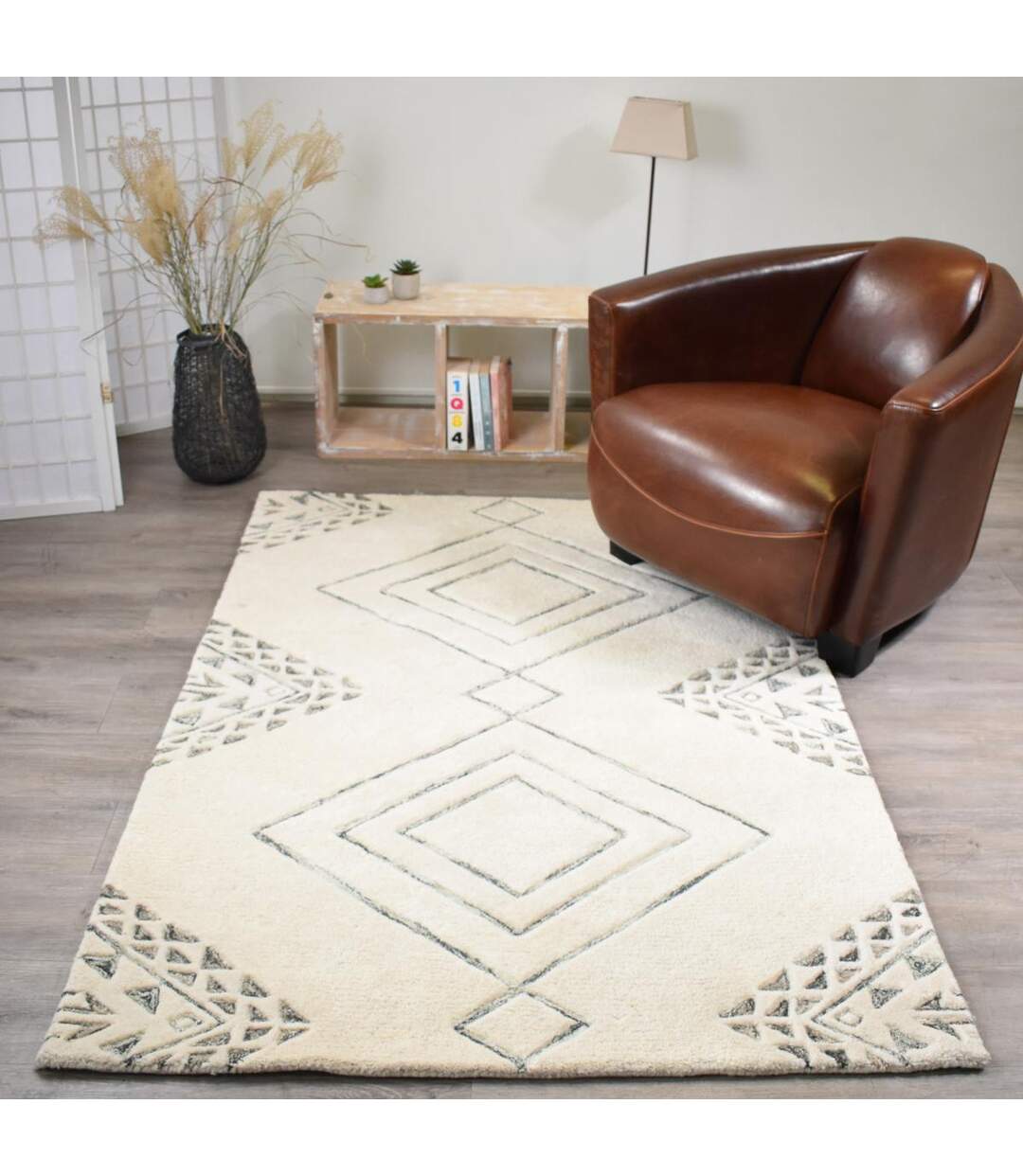 Tapis salon et chambre fait à la main en laine HARITAGE