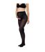 Womens/ladies Geometric Leggings Black Mamalicious-4