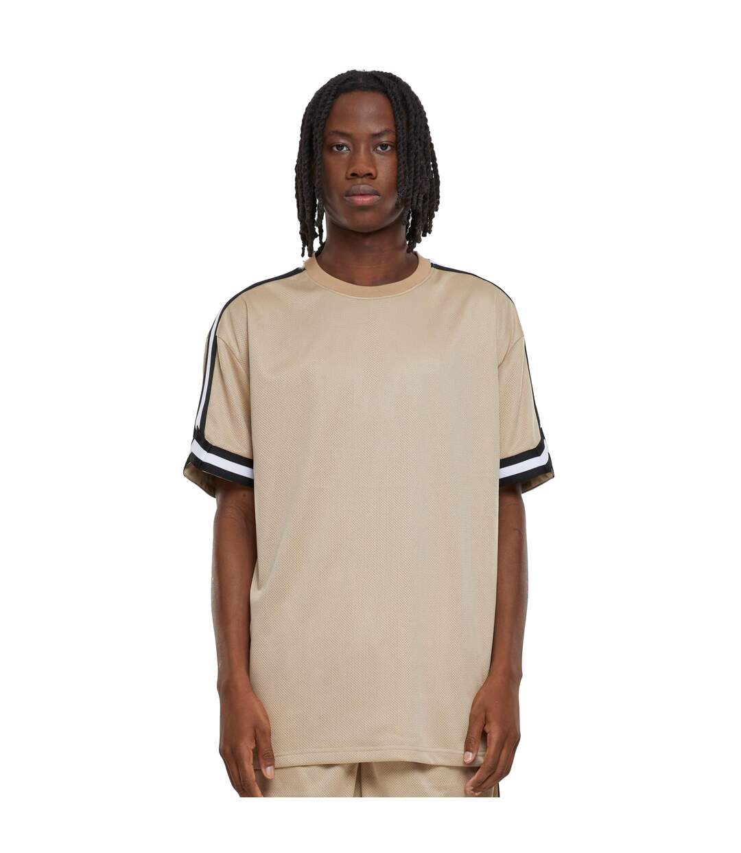T-shirt Motif/style À Rayures Homme Beige Urban Classics-3