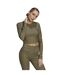 Sweat Manches Longues Femme Vert Adidas-4