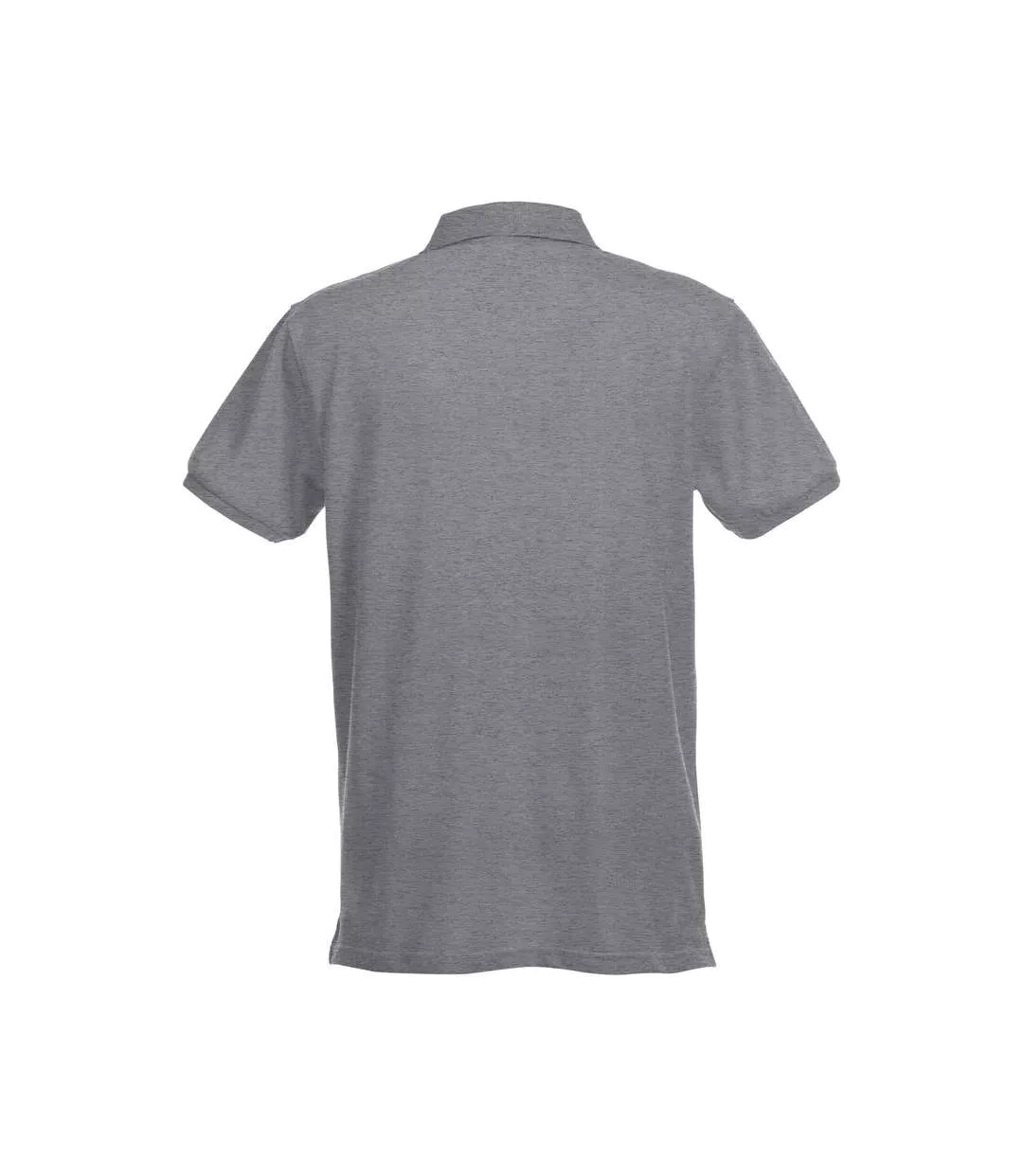 Polo Premium Homme Gris Chiné Clique-2