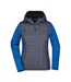 Veste Hybride Femme Bleu Roi Anthracite Chiné James And Nicholson-1
