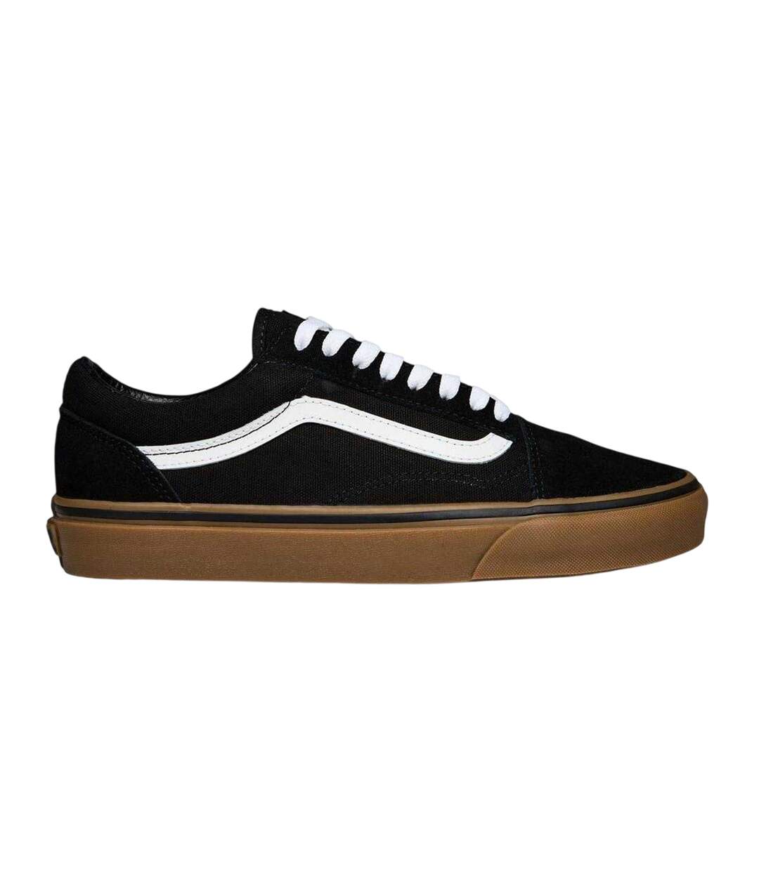 Mens Old Skool Canvas Trainers Black Gum Vans-1