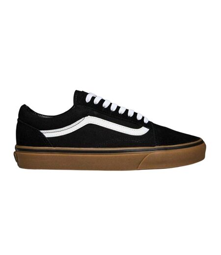 Mens Old Skool Canvas Trainers Black Gum Vans