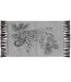 Tapis Imprimé à Franges Cocoleo 50x80cm Gris-1