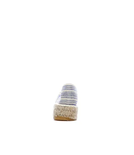 Espadrilles blanches/bleu femme pare gabia aduna