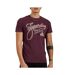 T-shirt bordeaux homme superdry workwear - s-1
