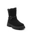 OZABI Bottines Fourrées Femme Suédine Zip et Sangle Semelle Crantée-1