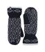 Ladies Knitted Fleece Lined Winter Warm Thermal Mittens-1